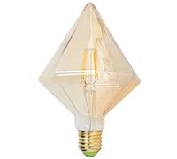 Bombilla de Luz Inteligente, Bombilla de Filamento LED Bombilla de Estilo Retro con Forma de Pirámide 4W E27 para Iluminación del Hogar Luz Cálida
