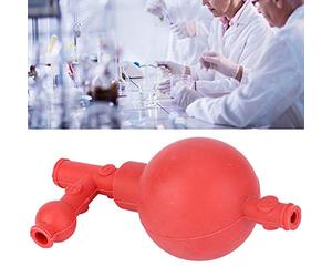 Bombilla de succión de 2 piezas, bombilla de compresión de goma roja para lavar la oreja, herramienta de laboratorio con pipetas, fácil de usar, goma suave, función de diseño, satisfacción, uso amplio