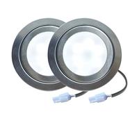 Bombilla De Ventilador De Humo For Cocina, 2 Piezas, Lámpara De Campana Extractora De 12V Con Conector EL SM, Puerta Y Armario(White 6000K,EL)