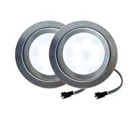 Bombilla De Ventilador De Humo For Cocina, 2 Piezas, Lámpara De Campana Extractora De 12V Con Conector EL SM, Puerta Y Armario(White 6000K,SM)