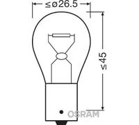 Bombilla del intermitente BAU15s 7507-02B OSRAM para OPEL RENAULT SUZUKI BMW VW