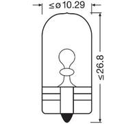 Osram Bombilla intermitente 2827DC-02B W2.1x9.5d (WY5W) para BMW, Ford, Renault, Opel