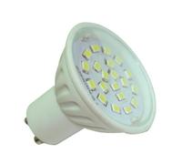 Bombilla Dicroica LED SMD 5W GU10 de cerámica en luz blanca 5000K, luminosidad 430Lm.