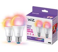 WiZ A60 bombilla LED mate WiFi E27 8,5W RGBW lote de 2 EC:EPREL:1421108