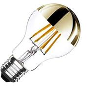 Bombilla estándar cúpula de oro LED 6W E27 Regulable Luz cálida 2.200ºK 550 Lm. 120º