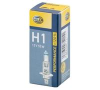 Bombilla Faro Luz Principal 12V 55W H1 P14.5s Transparente HELLA para U. A.