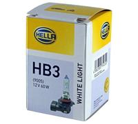 Bombilla Faro Luz Principal 12V 60W HB3 P20d HELLA para entre Otros Opel Astra