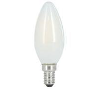 Bombilla Fil. LED, E14, 470Lm Relleno 40 W, Amp. Vela, Lum. Día, Mate