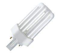 Bombilla fluorescente Osram Dulux D Plus 827 (13 W, casquillo G24Q-1, vida útil de 10.000 horas, luz blanca cálida)