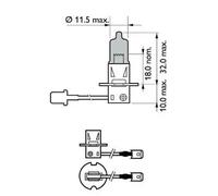 Bombilla H3 12336WVUB1 PHILIPS para OPEL BMW ALFA ROMEO MERCEDES-BENZ FORD SEAT