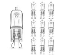 Bombilla Halógena G9 40W Resistente al Calor 300°C para Horno - Regulable 2700K Blanco Cálido, Ángulo de Haz 360° - Compatible con Hornos, Cocinas y Lámparas para Cera Derretida (Pack de 10)