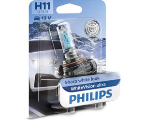 Bombilla halógena PHILIPS H11 WhiteVision Ultra 12V, 55W