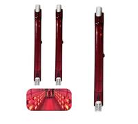 Bombilla Halógena R7S 118mm 300W Regulable Lámpara infrarroja 300LM, Bombilla de Calor de Cuarzo Sin Parpadeo, 118mm R7S Bombillas de Calentamiento Rojo, Lámpara Reflectora Incandescente Lineal