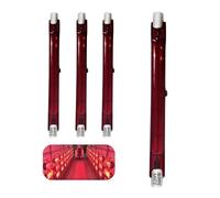 Bombilla Halógena R7S 118mm 300W Regulable Lámpara infrarroja 300LM, Bombilla de Calor de Cuarzo Sin Parpadeo, 118mm R7S Bombillas de Calentamiento Rojo, Lámpara Reflectora Incandescente Lineal