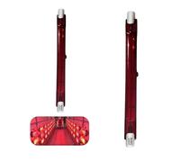 Bombilla Halógena R7S 118mm 500W Regulable Lámpara infrarroja 500LM, Bombilla de Calor de Cuarzo Sin Parpadeo, 118mm R7S Bombillas de Calentamiento Rojo, Lámpara Reflectora Incandescente Lineal