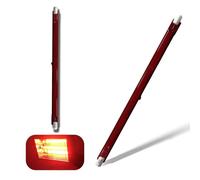Bombilla Halógena R7S 254mm Regulable, 1000W R7S Bombilla Halógena infrarroja 1000LM, Lámpara Lineal Tipo J R7s 254mm, Tubo de Luz Calefactor de Cuarzo Rojo, Calentador Halógena R7s, 2 paquetes