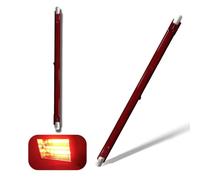 Bombilla Halógena R7S 254mm Regulable, 1300W R7S Bombilla Halógena infrarroja 1300LM, Lámpara Lineal Tipo J R7s 254mm, Tubo de Luz Calefactor de Cuarzo Rojo, Calentador Halógena R7s, 2 paquetes