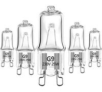 Bombilla halógena Specail G9 para horno de microondas, 230 V, 25 W, bombilla halógena (paquete de 5)
