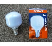 Bombilla Incandescente Esferica Osram Softone Azur (Azul) 40w e14