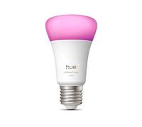 Philips Hue Bombilla LED Inteligente, A60, White and Color Ambiance, Luz Blanca y de Colores, E27, 8,1 W, Regulable 1000-20.000 K, 1100 lm, Alexa, Google Assistant y Apple Home, Pack de 1