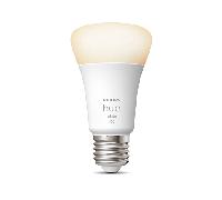 Philips Hue White E27 LED bulb, 1100lm, warm white, dimmable, controllable via app, compatible with Amazon Alexa (Echo, Echo Dot), pack of 1, old generation