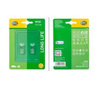 Bombilla Intermitente W5W 12V 5W Transparente HELLA Halógena 2 uds
