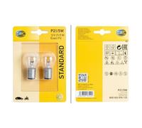 Bombilla Lámpara Intermitente 12 V 21/5 W P21/5W BAY15d Clara HELLA 2