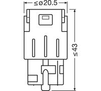 Bombilla LED 7504DYP-2BL OSRAM