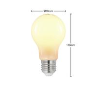 Bombilla LED Arcchio A60, E27, 4 W, 2700 K, opalina, atenuable