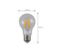 Bombilla LED Arcchio con filamento, E27 7,2 W, 4000 K, transparente, 1521 lm True
