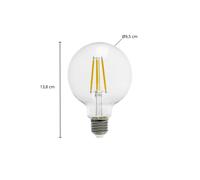 Bombilla LED Arcchio Globe G95 E27, 3,8 W, 2700 K, filamento EC:EPREL:1469849