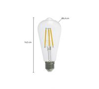Bombilla LED Arcchio Rustika E27, 3,8 W, 2700 K, 806 lm, transparente True