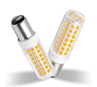 Bombilla LED B15D 7W regulable Reemplazo de la bombilla halógena Osram Halolux Ceram 75W B15D, sin parpadeo, 230 V, 700 lúmenes, blanco cálido 3000 K, ángulo de radiación de 360°, paquete de 2