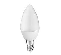 Bombilla LED C30 VELA 6W (equivalente a 50W) Luz neutra (4000K) no dimmable. E14.470 Lm. 25000 horas de vida. Encendido ultrarrapido (encendido al 100 % en 0,5 sg).