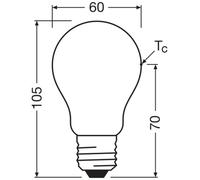 Bombilla LED Classic A 100 filamentos, clase de ef 4099854259692