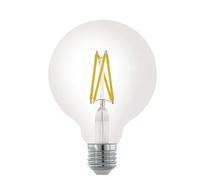 Bombilla LED Clear (E27, Intensidad regulable, Blanco cálido, 8 W, G95)