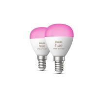 Philips Bombilla LED inteligente White&Color E14 5,1W 470 lúmens Luz blanca y colores Pack de 2