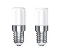 Bombilla LED de 2w E14 para frigorífico,AC110-130V,bombilla mini de maíz de 360° para nevera,campana extractora,iluminación de electrodomésticos,paquete de 2 (E14 2W 110V/Cálido blanco 3000K)