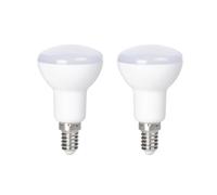 Bombilla LED, E14, 470lm rellen. 40W, amperio. reflex. R50, bl. chd., 2 p.