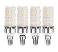 Bombilla LED E14 Pero 12 W, blanco neutro, 4000 K, 1450 lm, equivalente halógeno 100 W, 360 °, luz CA, 220 V, para lámpara de techo, no regulable, lote de 4
