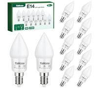 Bombilla LED E14 Vela, Luz Calida 2700K Bombilla E14 450 Lúmenes, 5W Bombillas LED Equivalente a 40W, 360° Ángulo de Haz CRI 80, No Regulable Paquete de 12