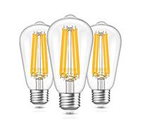 Bombilla LED E27, 12W Luz Calida 2700K Repuesto Para Bombilla Incandescente de 120 W, Regulable Sin Parpadeo 1600Lúmenes CA 220-240 V Blanco Cálido Edison E27, Bombillas de Tornillo (Paquete de 3)