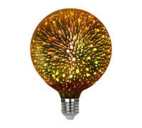 Bombilla led e27 4w 230vac globo dorado
