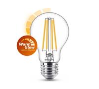 Bombilla LED E27 Philips filamento WarmGlow regulable luz cálida (10,5W)