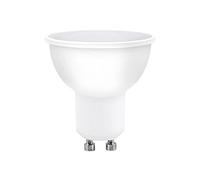 Bombilla LED esférica 6W (equivalente a 40W) Luz fría (6000K) no dimmable. GU10. 410 Lm. 25000 horas de vida. Encendido ultrarrapido (encendido al 100% en 0,5 sg).