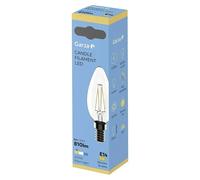 Bombilla LED Filamento (E14, Blanco cálido, 810 lm, 6 W, Vela)