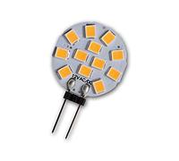 Bombilla LED G4, blanco cálido, 165lm 1,2W/12V AC/DC