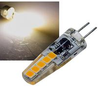 Bombilla LED G4 silicona blanco cálido 190lm 12V/2W 300°