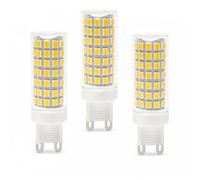 Bombilla LED G9 9W Equivalente a 72W Luz Neutra 4000K Alto Brillo 990 Lúmenes Sin Parpadeo CRI>80 Larga Vida Útil para Dormitorio Salón Cocina No Regulable(3 Pack)