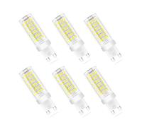 Bombilla LED G9 de 9W, Blanco frío 6000k, High Light 700LM, Lámparas Halógenas Equivalentes a 70W/ AC 220-240V/ SMD 2835/No regulable, Pack de 6 Unidades